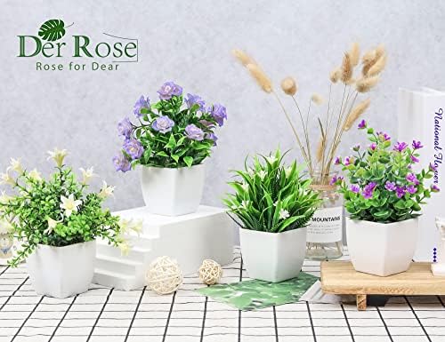 Der Rose 4 Pack Artificial Plants Indoor Decor