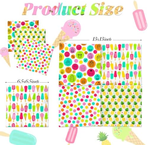 40Pcs Tropical Summer Birthday Napkins