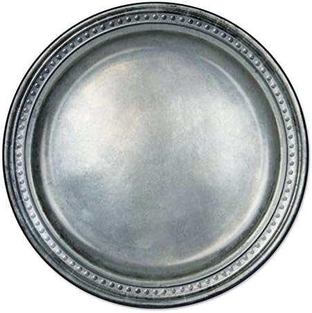 Beistle Pewter Paper Plates 24-Pack 9 Inch