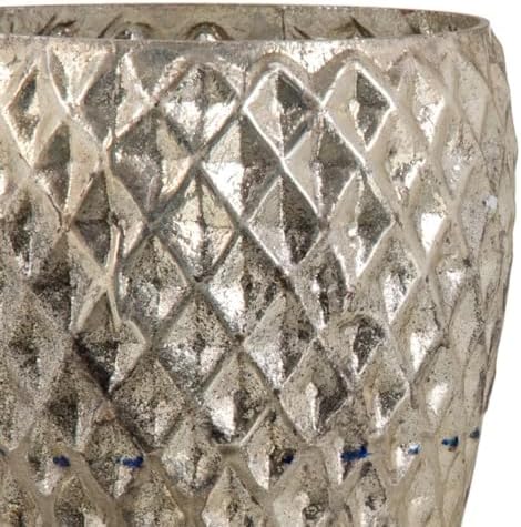 BigBuy Home Candle Holder 13 x 13 x 18 cm Gold Glass