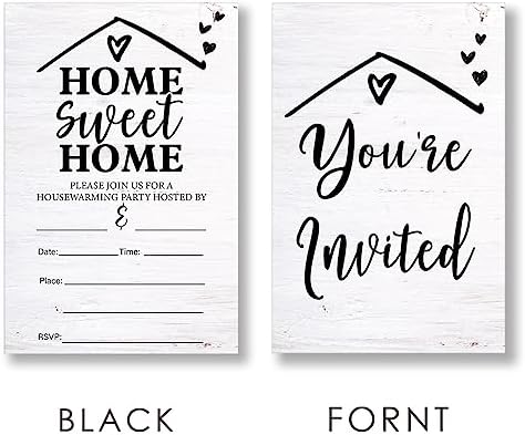 EUDOSI Housewarming Invitations Set of 20 with Envelopes