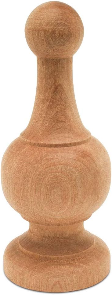 Woodpeckers Unfinished Wood Finials 4-14 Inch Pack of 12