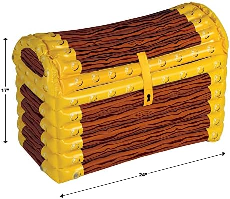 Beistle 3-Pack Inflatable Treasure Chest Coolers