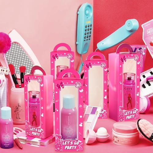 18 Pcs Hot Pink Girl Party Favor Boxes