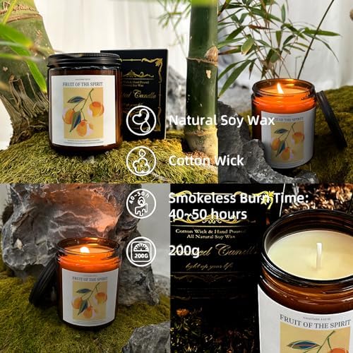 Galatians 522-23 Christian Candle 8oz