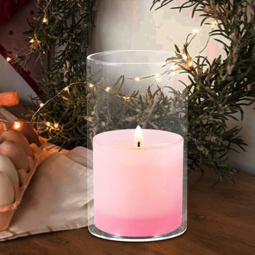 Cabilock Candle Cylinder Tube Cover Glass Shades for Wedding Banquet Centerpieces