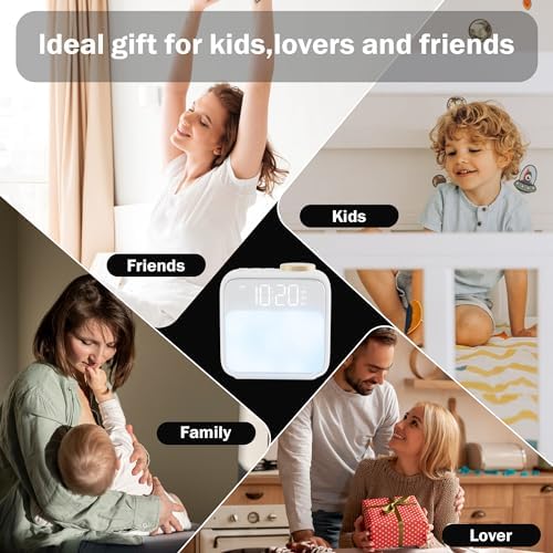 3-in-1 Sunrise Alarm Clock with Nightlight and Sound