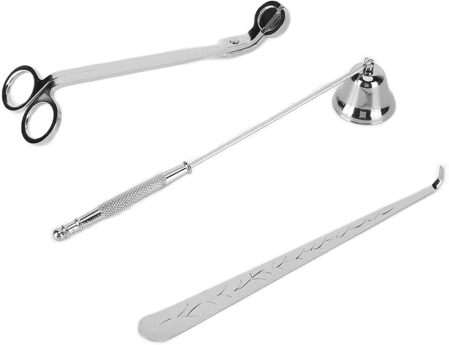 3PCS Candle Accessory Set with Wick Trimmer and Snuffer