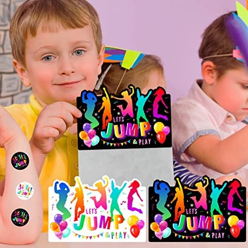 36pcs Bounce House Party Invites with Envelopes and Stickers