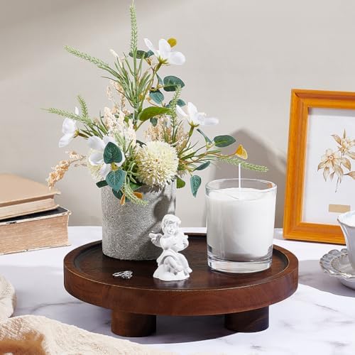 95 Inch Acacia Wood Round Display Stand