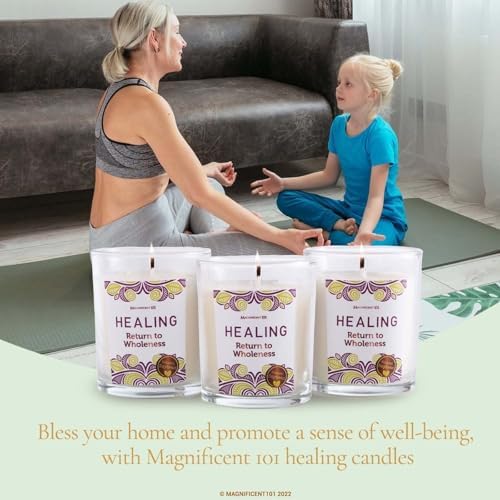 Magnificent 101 Healing Aromatherapy Candles 3-Pack