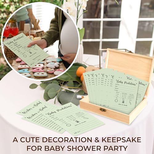 30 Piece Baby Prediction Cards for Baby Shower