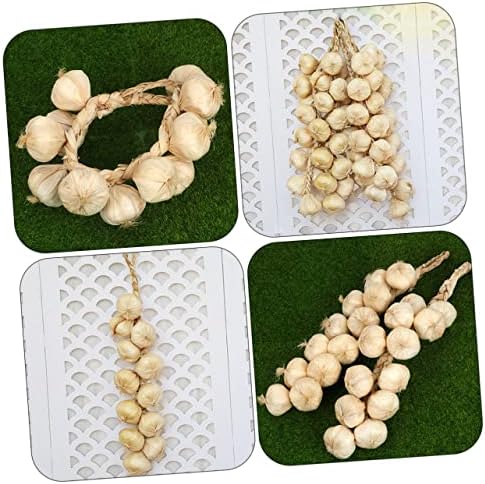 Cabilock 2Pcs Lifelike Garlic Wall Decor