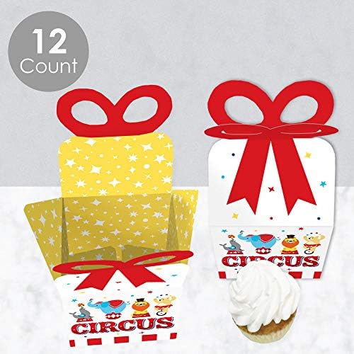 Big Dot of Happiness Carnival Bow Boxes Set of 12