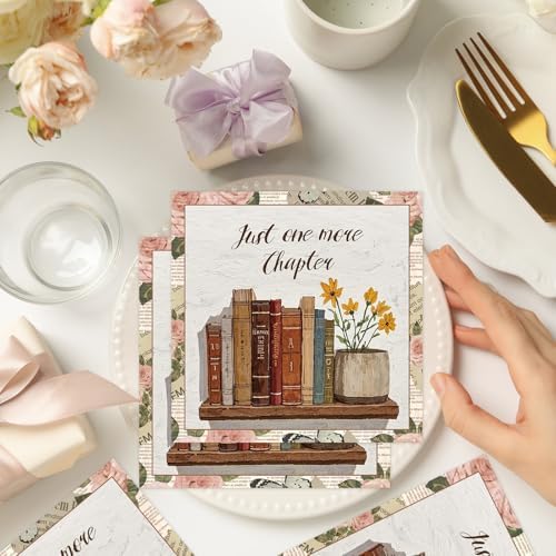 Rakuto Book Themed Napkins 50PCS for Parties and Baby Showers