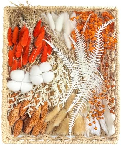 DIY Orange Dried Flower Set for Wreaths and Decor