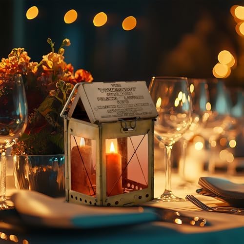 Kings County Tools Decorative Brass Candle Lantern
