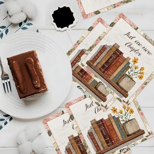 Rakuto Book Themed Napkins 50PCS for Parties and Baby Showers