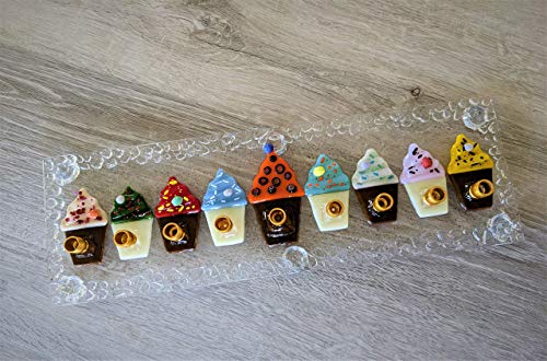 Handmade Cupcakes Menorah by YafitGlass