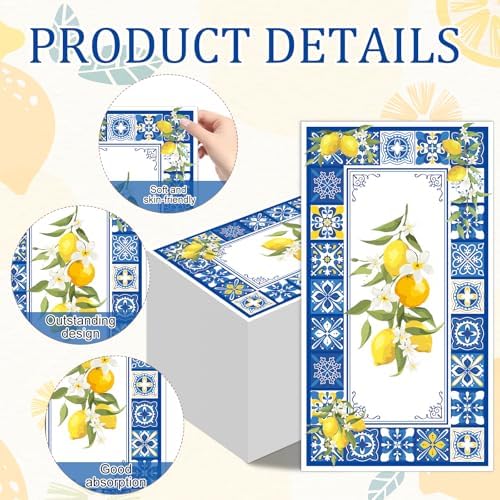 Amalfi Coast Party Decor Napkins Set 100 Pcs