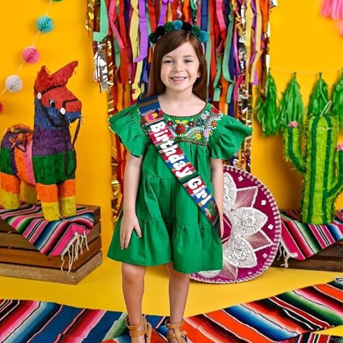 Mexican Birthday Girl Sash for Women - Fiesta Decor