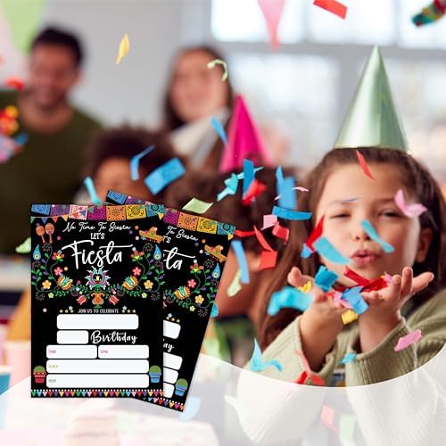 Fiesta Birthday Invitations with Envelopes Pack of 20