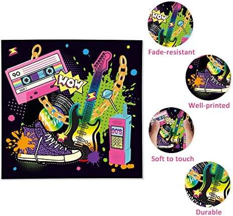 40PCS Hip Hop Paper Napkins Set for Parties