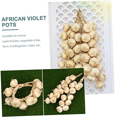 Cabilock 2Pcs Lifelike Garlic Wall Decor