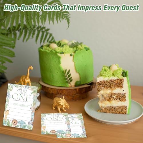 Wild One Birthday Invitations 20 Pieces with Envelopes