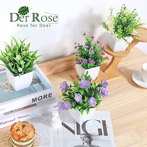 Der Rose 4 Pack Artificial Plants Indoor Decor