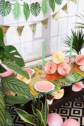 Talking Tables Pack of 12 Rose Gold Foil Edged Plates