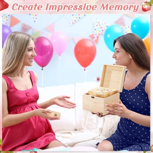 Marsui 136 Pcs Baby Shower Blocks Game Kit Strawberry
