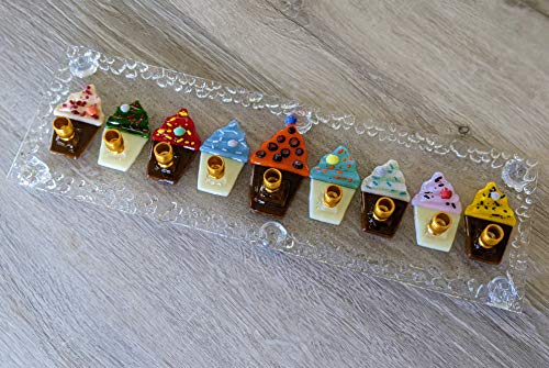Handmade Cupcakes Menorah by YafitGlass