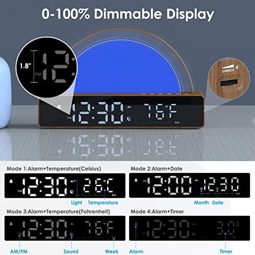 APUZOM Sunrise Alarm Clock with Light and Sound