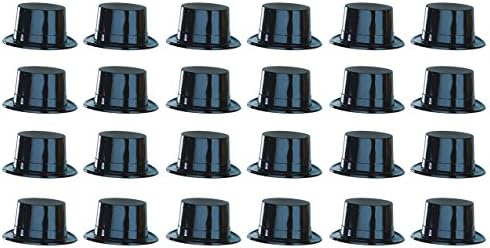Beistle 24 Piece Plastic Top Hats for Party Supplies