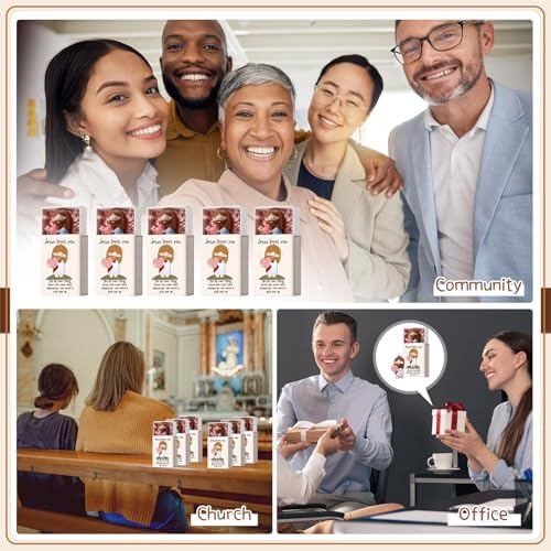 Wettarn Mini Jesus Figurines with Storage Box