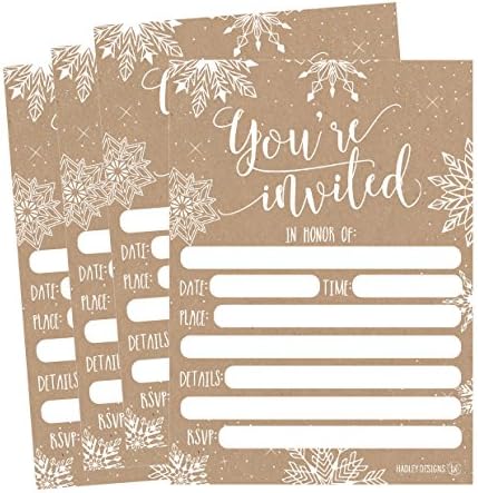Hadley Designs 25 Christmas Party Invitations