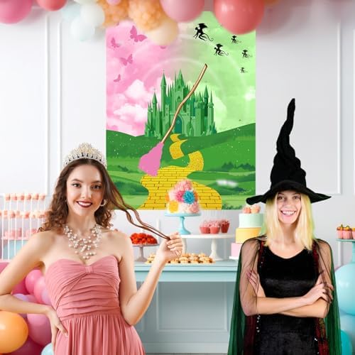 Witch Party Games Set Pink Green Decorations
