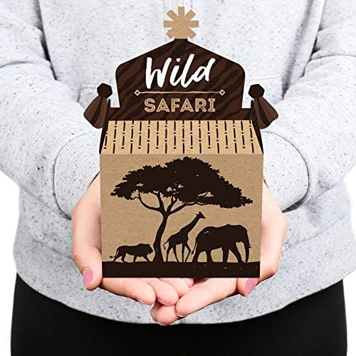 Big Dot of Happiness Wild Safari Treat Box Set of 12