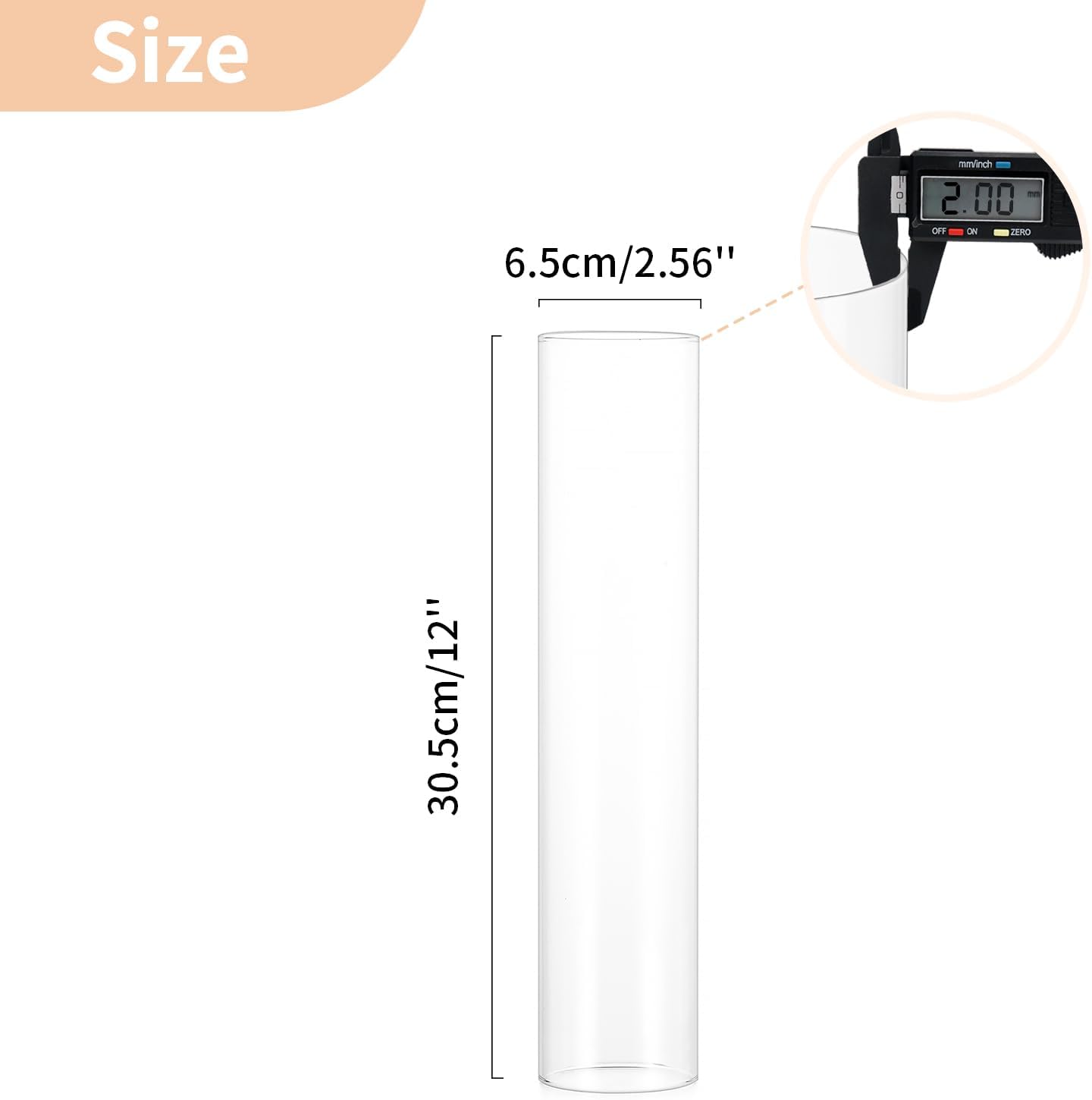 NUPTIO Hurricane Glass Candle Holder Sleeve