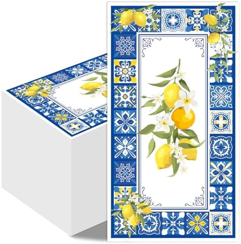 Amalfi Coast Party Decor Napkins Set 100 Pcs