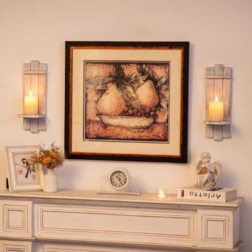 Walasis Farmhouse Candle Sconces Wall Decor Set of Two