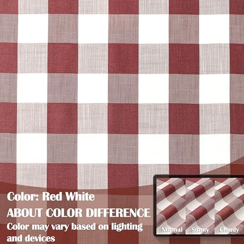 Red Buffalo Plaid Check Curtain Panels 40x84