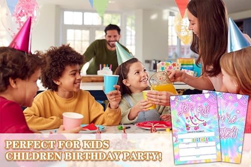 Lets Roll Birthday Invitations with Envelopes 20PCS