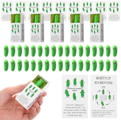 48 Piece Employee Appreciation Gift Set with Luminous Resin Pickles and Moss