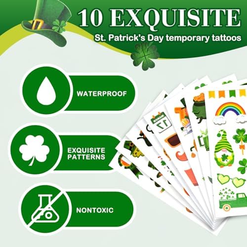 St Patricks Day Party Favors Set 12 Pcs