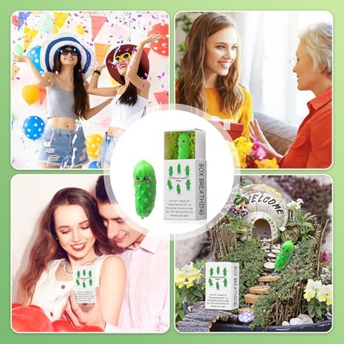 48 Piece Employee Appreciation Gift Set with Luminous Resin Pickles and Moss