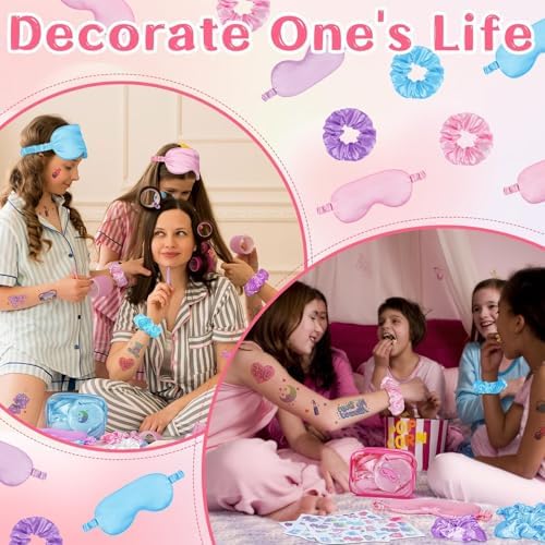 YLOLUL 24 Piece Spa Party Favor Set for Girls