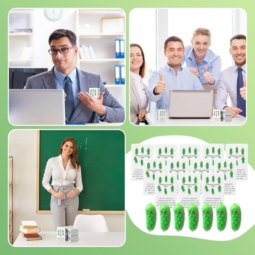 48 Piece Employee Appreciation Gift Set with Luminous Resin Pickles and Moss