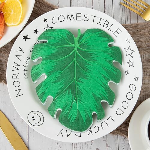 PHOGARY Tropical Palm Leaf Napkins 40-Count